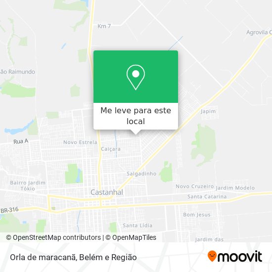 Orla de maracanã mapa