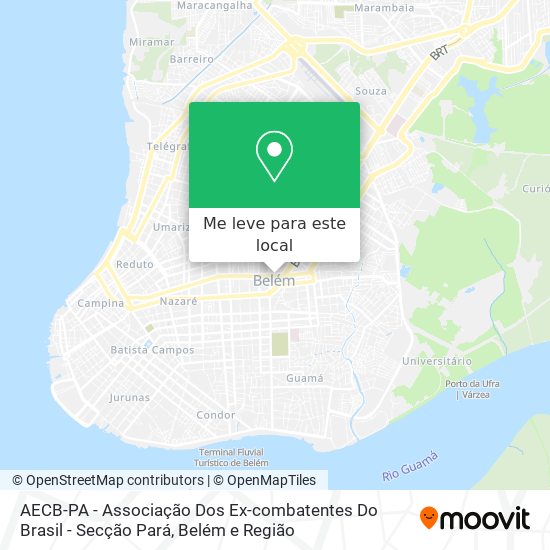 AECB-PA - Associação Dos Ex-combatentes Do Brasil - Secção Pará mapa