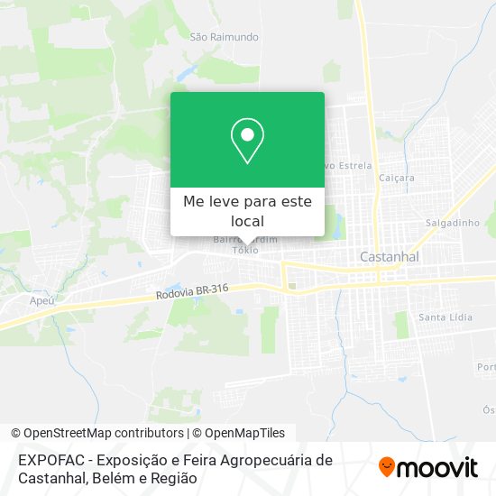 EXPOFAC - Exposição e Feira Agropecuária de Castanhal mapa