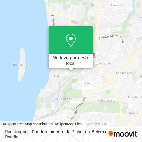 Rua Uruguai - Condomínio Alto de Pinheiros mapa