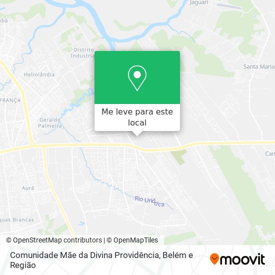 Comunidade Mãe da Divina Providência mapa