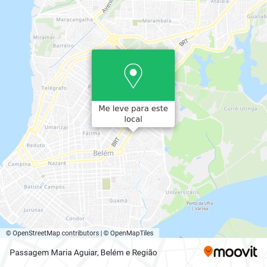 Passagem Maria Aguiar mapa