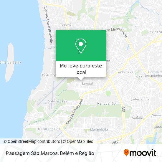Passagem São Marcos mapa