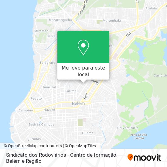 Sindicato dos Rodoviários - Centro de formação mapa