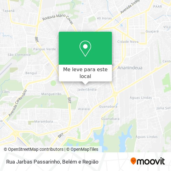 Rua Jarbas Passarinho mapa