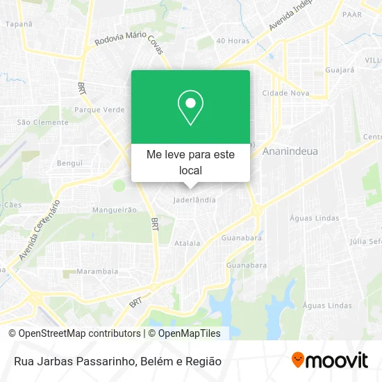 Rua Jarbas Passarinho mapa