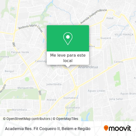 Academia Res. Fit Coqueiro II mapa