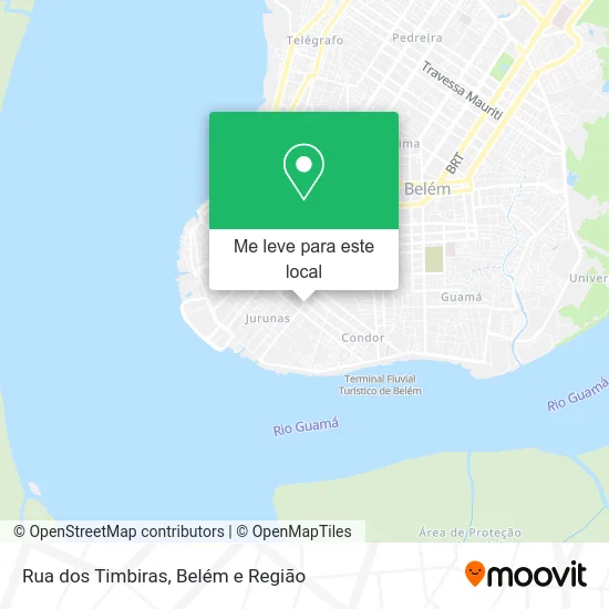 Rua dos Timbiras mapa