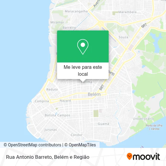 Rua Antonio Barreto mapa