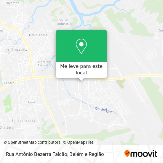 Rua Antônio Bezerra Falcão mapa