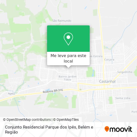 Conjunto Residencial Parque dos Ipês mapa