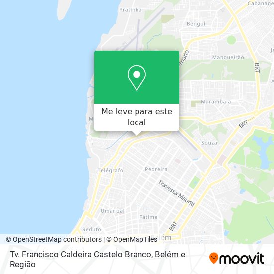 Tv. Francisco Caldeira Castelo Branco mapa
