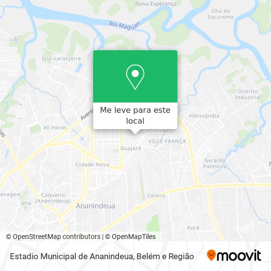 Estadio Municipal de Ananindeua mapa