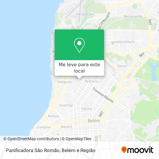 Panificadora São Romão mapa