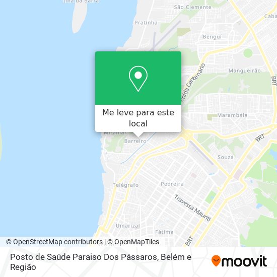 Posto de Saúde  Paraiso Dos Pássaros mapa