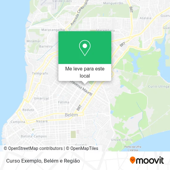 Curso Exemplo mapa