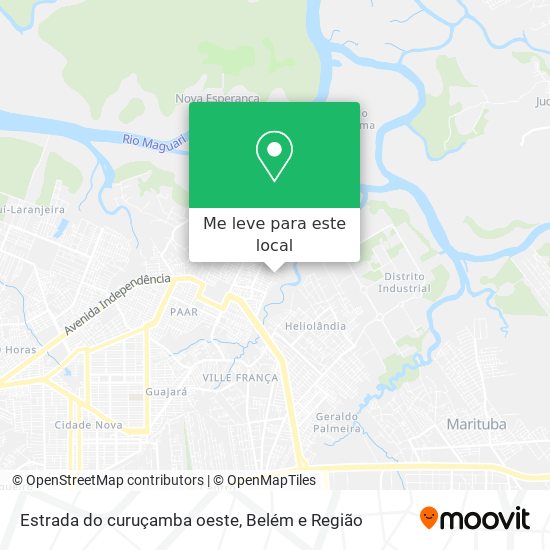 Estrada do curuçamba oeste mapa