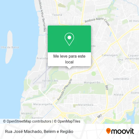 Rua José  Machado mapa
