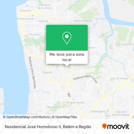 Residencial José Homobono II mapa