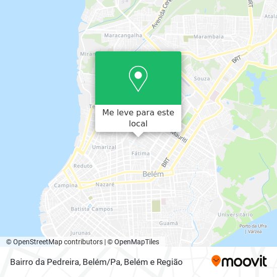 Bairro da Pedreira, Belém/Pa mapa