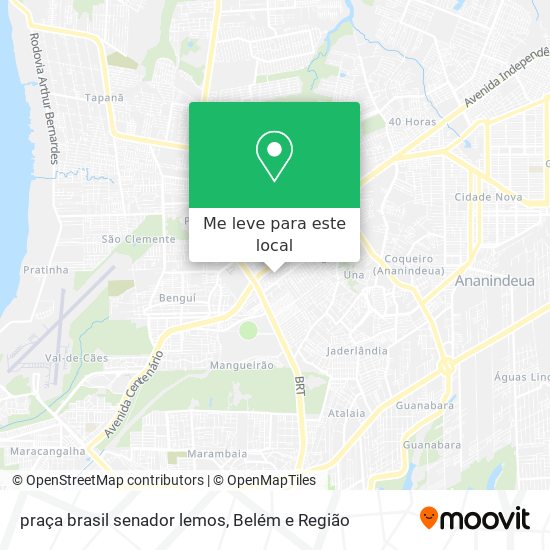 praça brasil senador lemos mapa