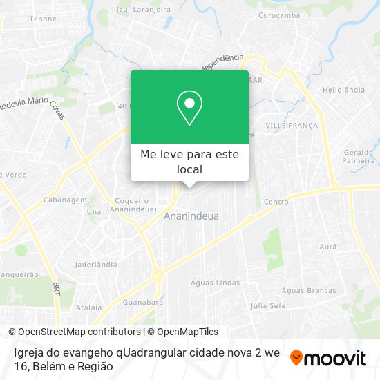 Igreja do evangeho qUadrangular cidade nova 2 we 16 mapa