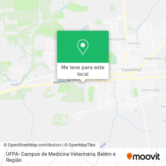 UFPA- Campus de Medicina Veterinária mapa