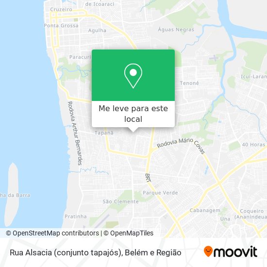 Rua Alsacia (conjunto tapajós) mapa