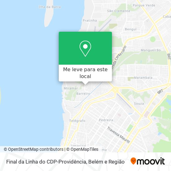 Final da Linha do CDP-Providência mapa
