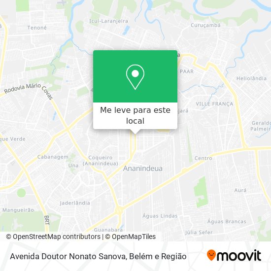 Avenida Doutor Nonato Sanova mapa