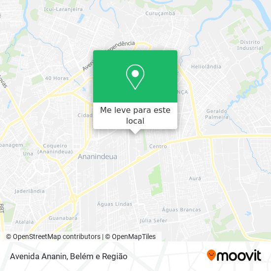 Avenida Ananin mapa