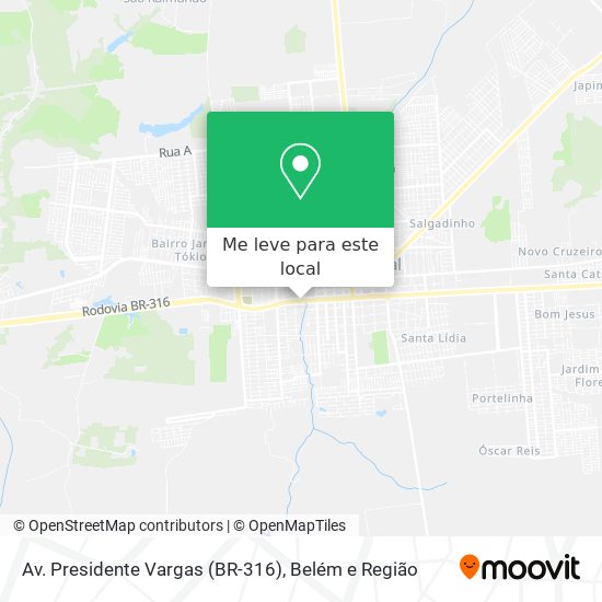Av. Presidente Vargas (BR-316) mapa