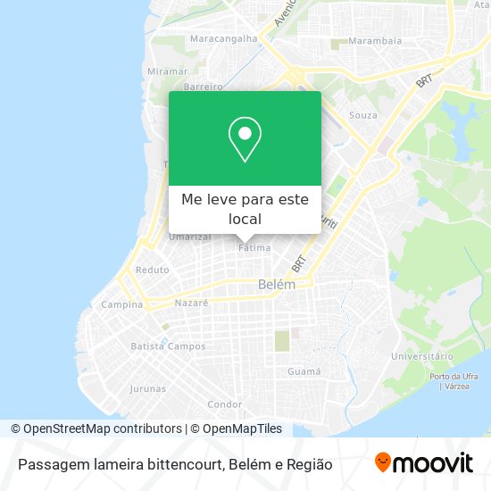 Passagem lameira bittencourt mapa