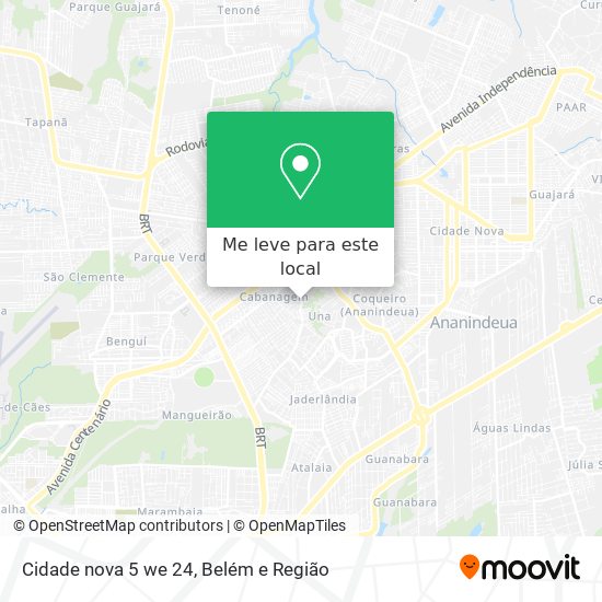 Cidade nova 5 we 24 mapa