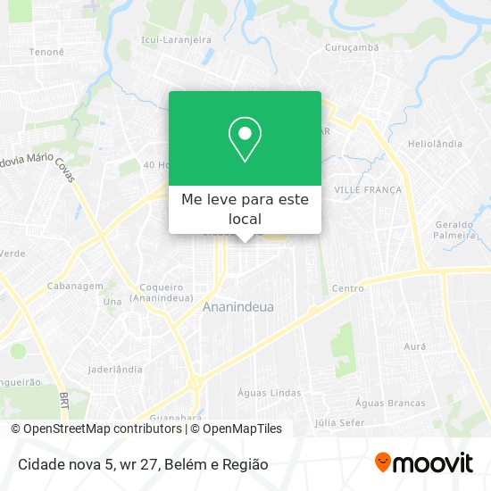 Cidade nova 5, wr 27 mapa