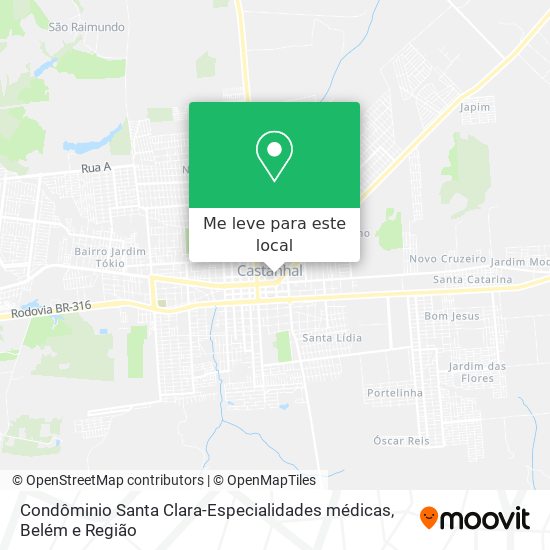 Condôminio Santa Clara-Especialidades médicas mapa