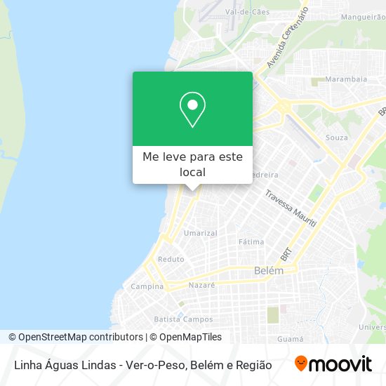 Linha Águas Lindas - Ver-o-Peso mapa