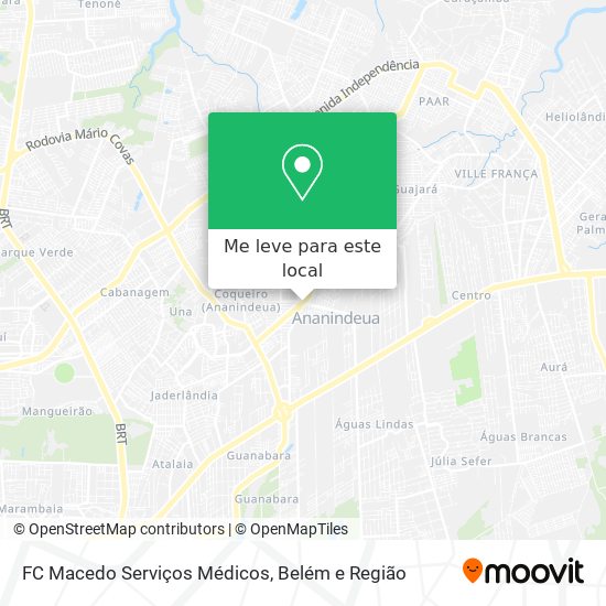 FC Macedo Serviços Médicos mapa