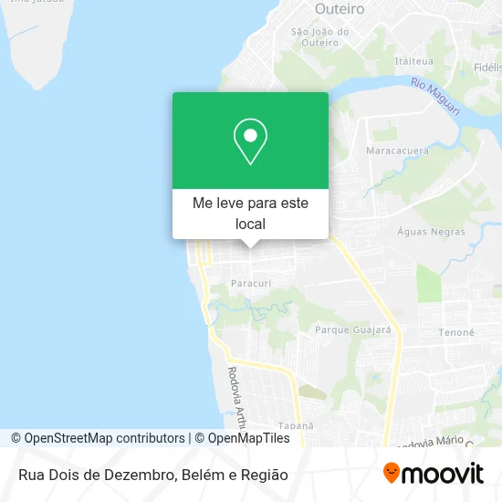 Rua Dois de Dezembro mapa