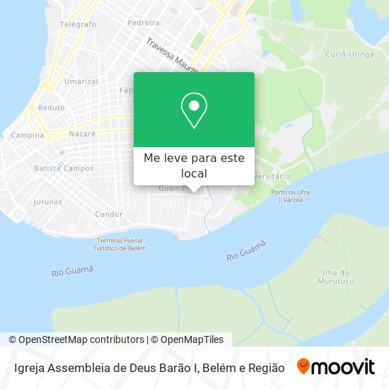 Igreja Assembleia de Deus Barão I mapa