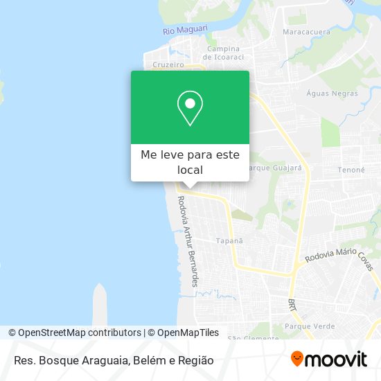 Res. Bosque Araguaia mapa