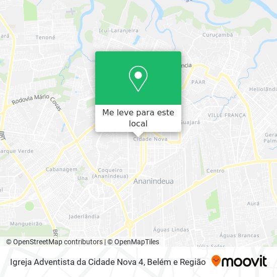 Igreja Adventista da Cidade Nova 4 mapa