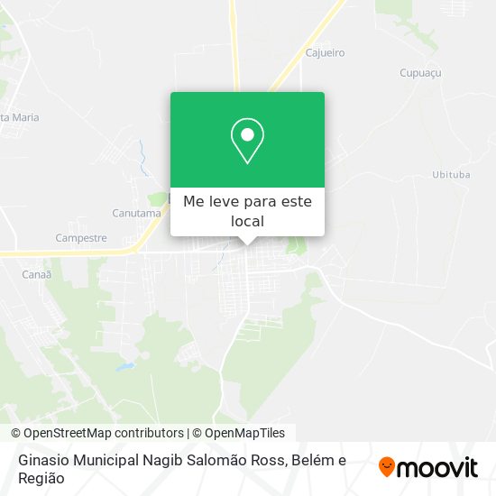 Ginasio Municipal Nagib Salomão Ross mapa