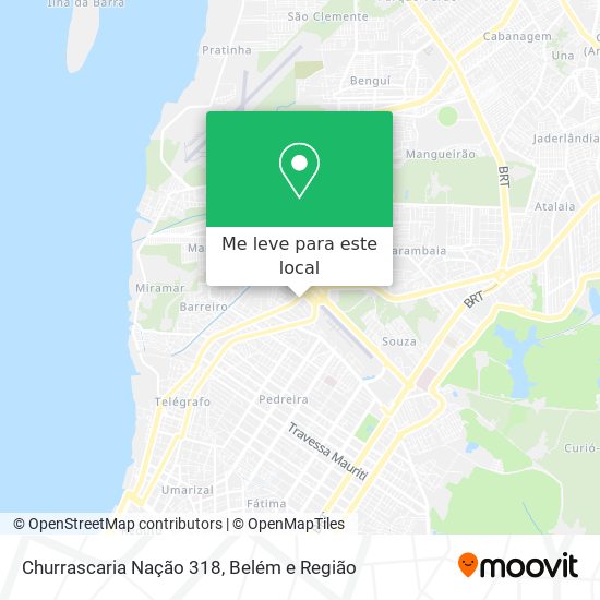 Churrascaria Nação 318 mapa