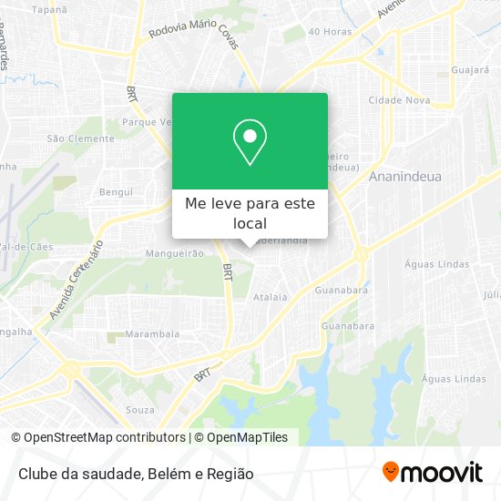 Clube da saudade mapa
