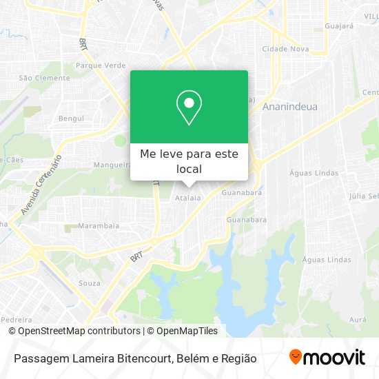 Passagem Lameira Bitencourt mapa