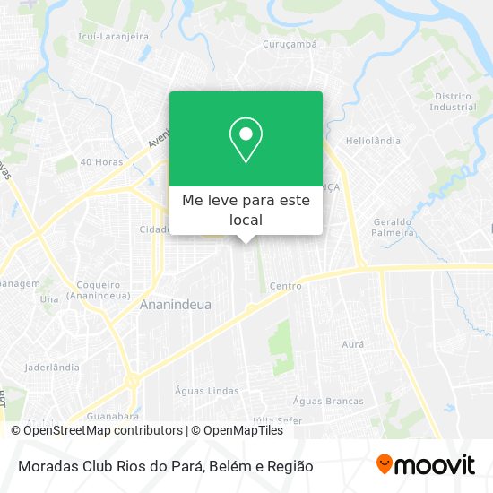Moradas Club Rios do Pará mapa