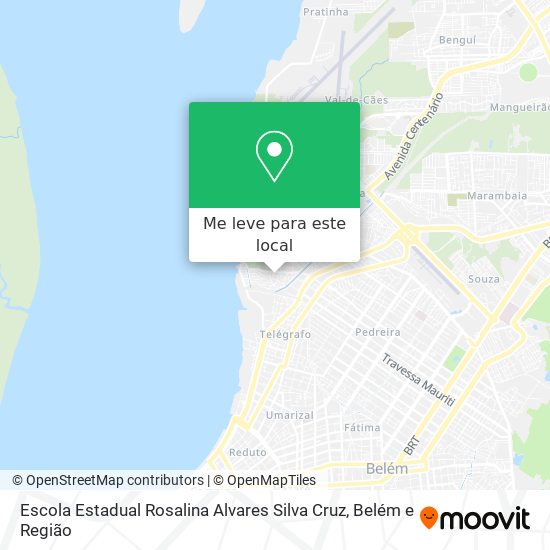 Escola Estadual Rosalina Alvares Silva Cruz mapa