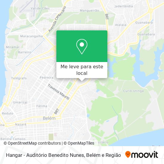 Hangar - Auditório Benedito Nunes mapa