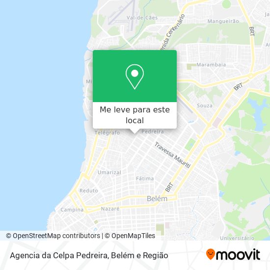 Agencia da Celpa Pedreira mapa
